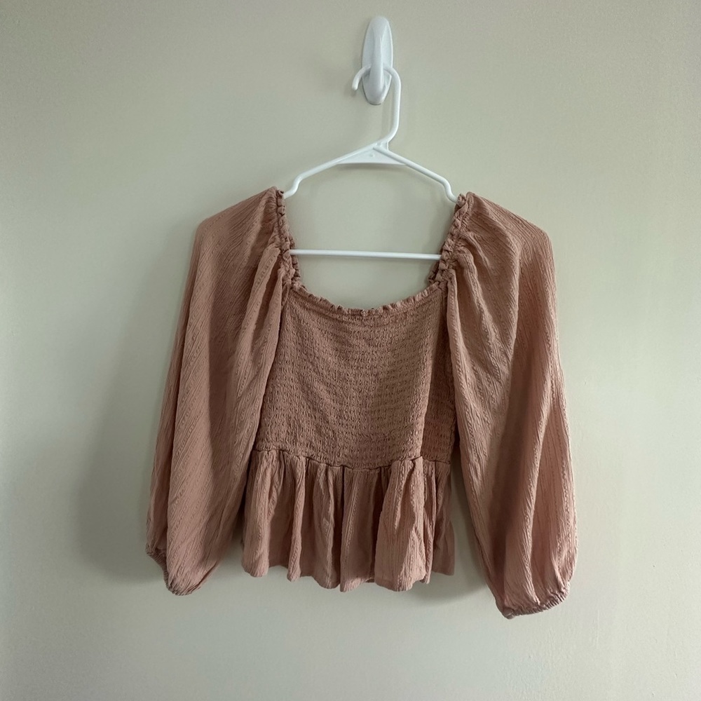 American Eagle Smocked Top - Picture 2 of 4